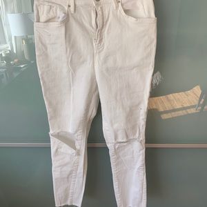 white ripped jeans from BDG